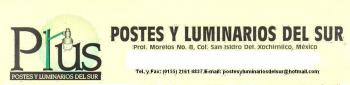 POSTES Y LUMINARIOS DEL SUR (Luces e Iluminaci�n), en MEXICO, DISTRITO FEDERAL