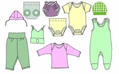9 prendas de ropa de bebe reci�n nacido : patrones para confeccionar ropita (Ropa), en Queretaro, QUERETARO